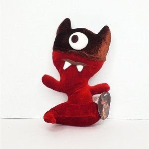 Starbucks Halloween Pals Vampire Devil Cyclops Red Velvet Plush 9" W/ Tag 2006